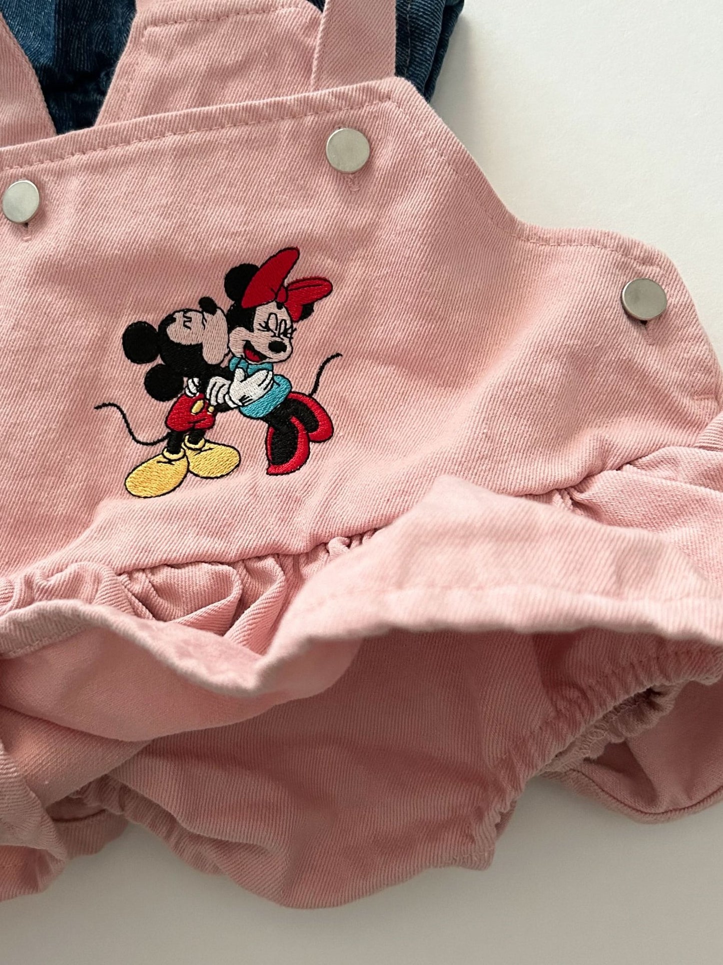 Baby Mickey and Minnie Embroidery Skirtalls (6m) - 2 Colors kids outfit