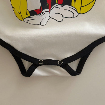 Baby Mickey Mouse Colorblock Raglan Romper (3 - 18m) - 2 Colors kids outfit