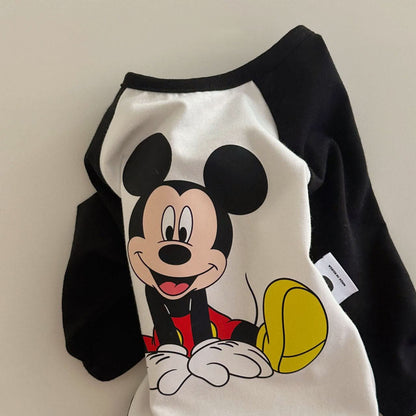 Baby Mickey Mouse Colorblock Raglan Romper (3 - 18m) - 2 Colors kids outfit