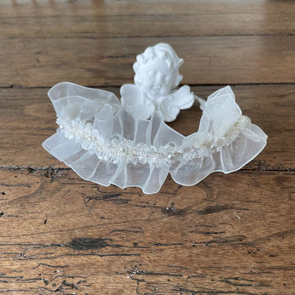 Baby Milk Organza Pearl Headband (3 - 24m) kids outfit