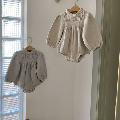 Baby Mon Smocked Romper (6 - 24m) - 2 Colors kids outfit