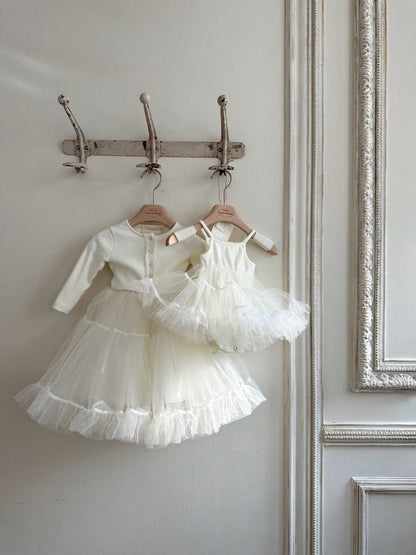 Baby Monbebe Ines Sleeveless Tutu Dress Romper (3 - 24m) - 2 Colors kids outfit