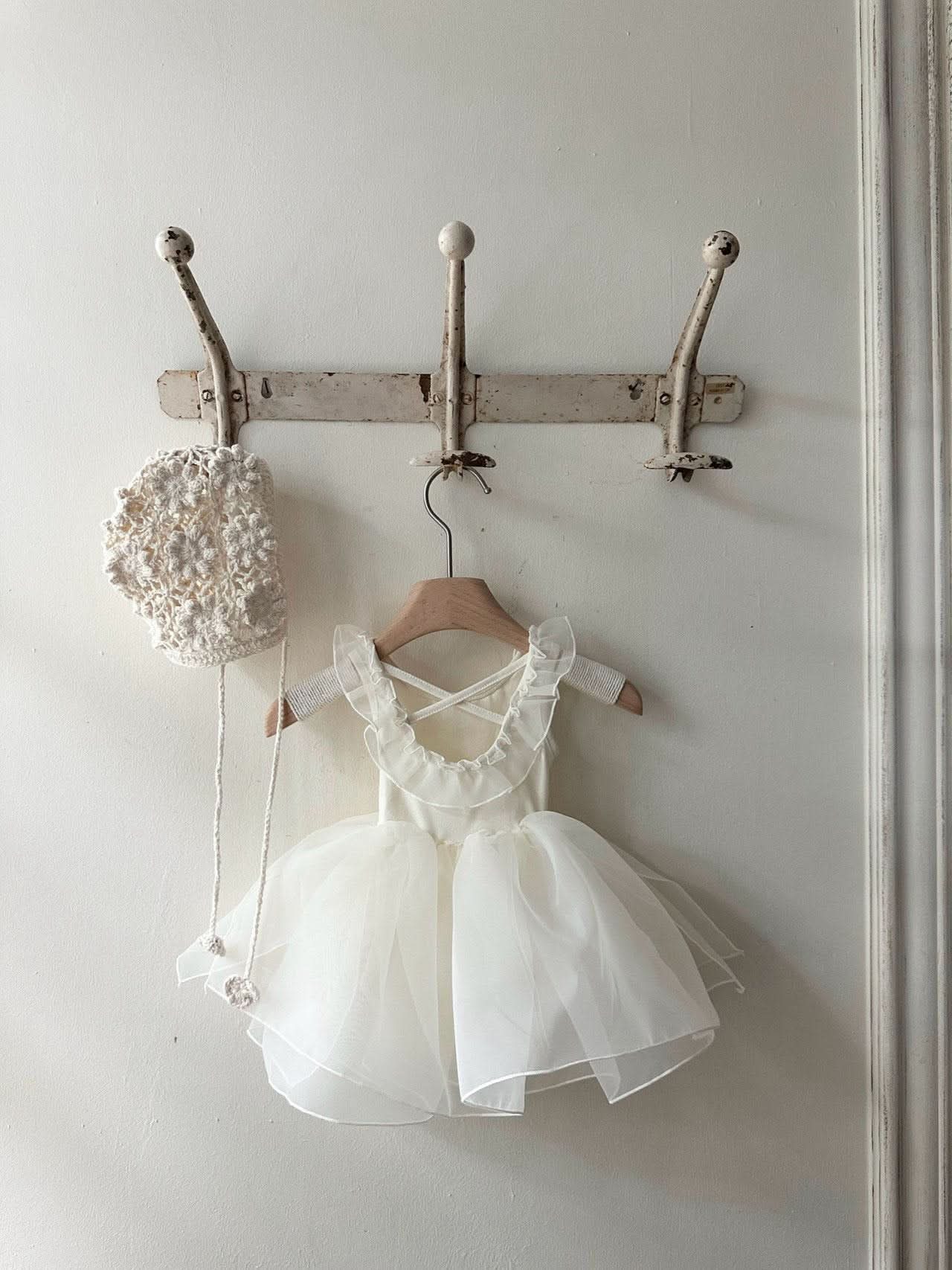 Baby Monbebe Lily Sleeveless Organza Tutu Dress Romper (3 - 24m) - 3 Colors kids outfit