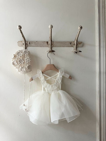 Baby Monbebe Lily Sleeveless Organza Tutu Dress Romper (3 - 24m) - 3 Colors kids outfit