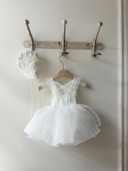 Baby Monbebe Lily Sleeveless Organza Tutu Dress Romper (3 - 24m) - 3 Colors kids outfit