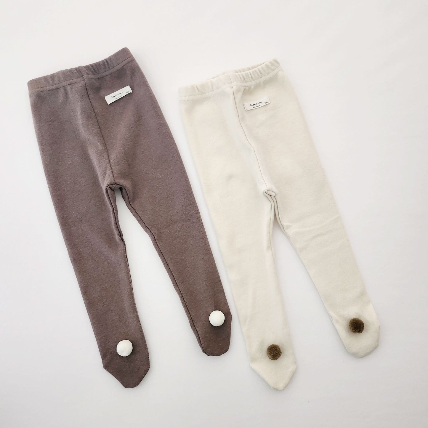 Baby Pom Footed Leggings (6 - 18m) - 2 Colors kids outfit