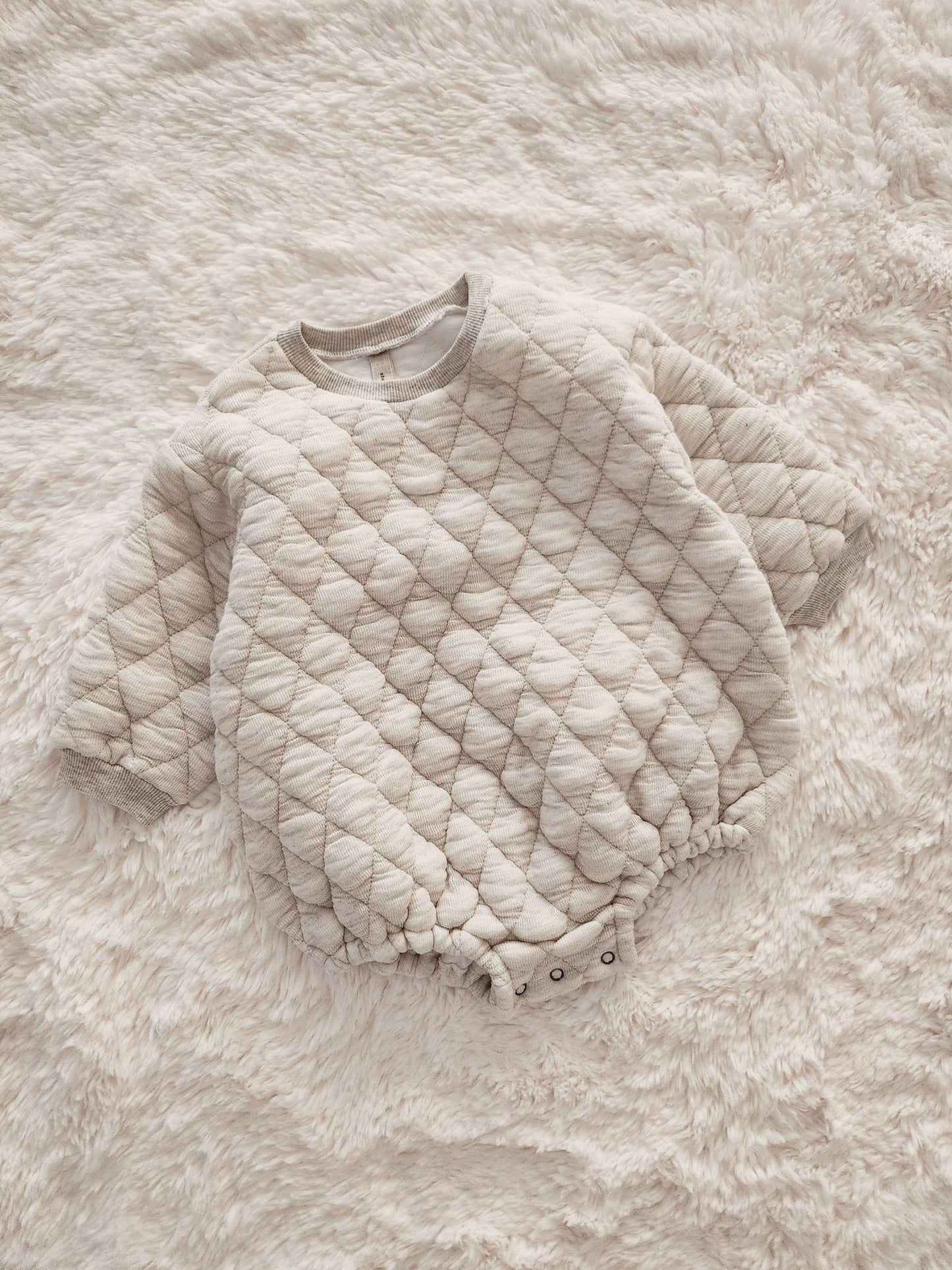 Baby Quilted Bubble Romper (6 - 24m) - 2 Colors kids outfit