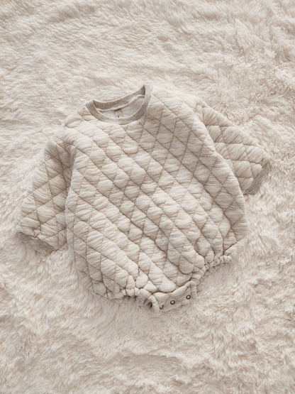 Baby Quilted Bubble Romper (6 - 24m) - 2 Colors kids outfit
