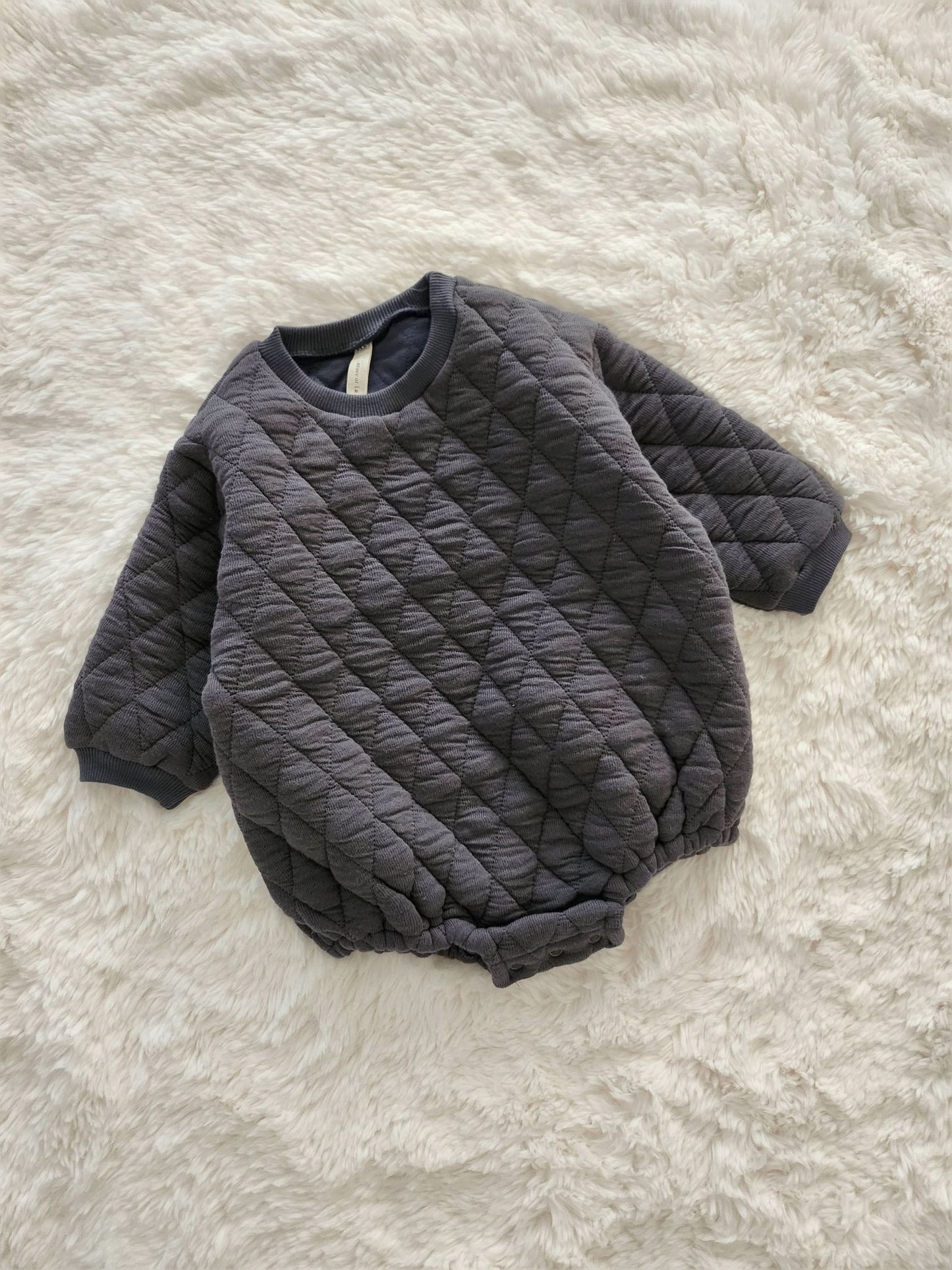 Baby Quilted Bubble Romper (6 - 24m) - 2 Colors kids outfit