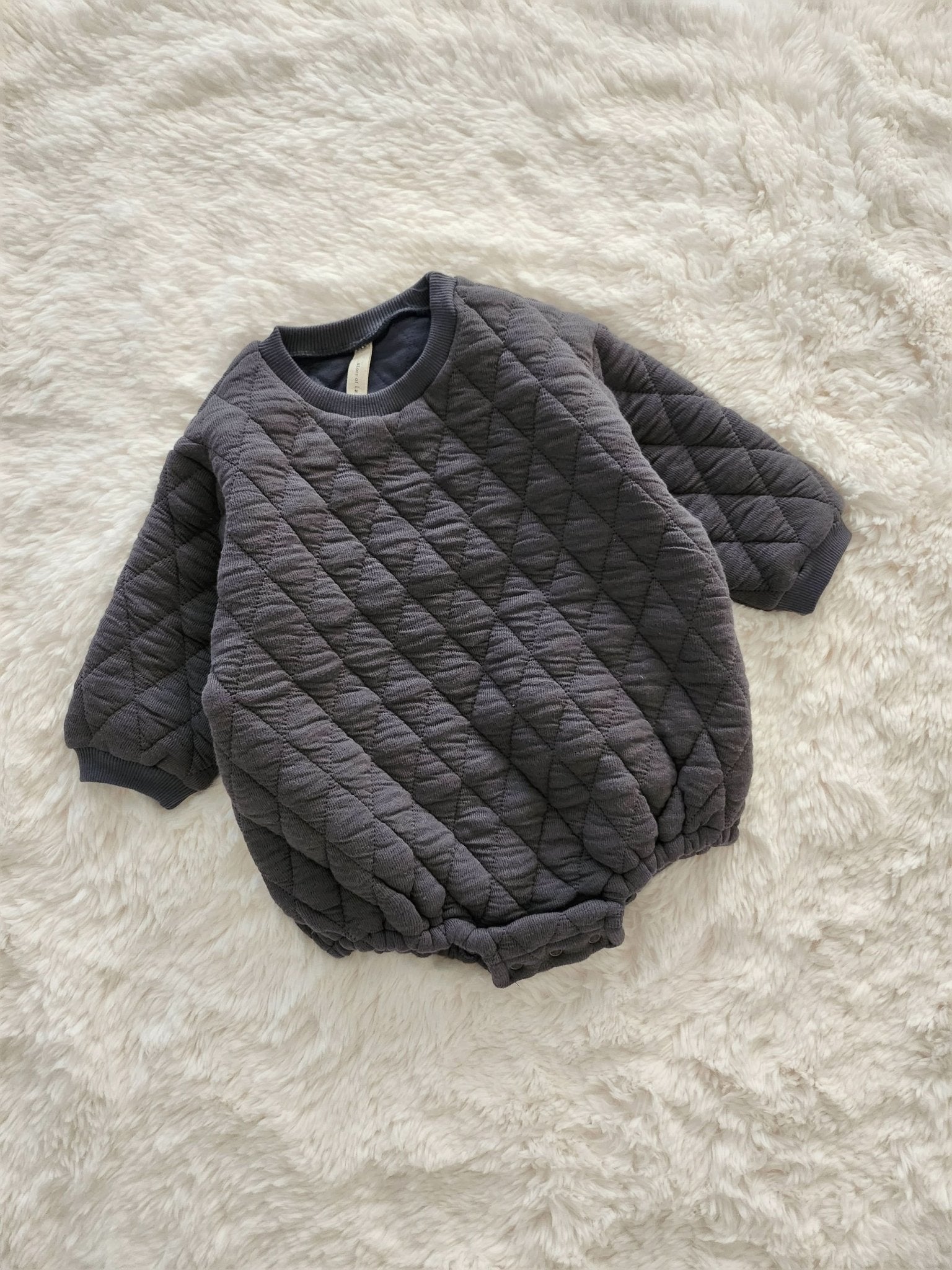 Baby Quilted Bubble Romper (6 - 24m) - 2 Colors kids outfit
