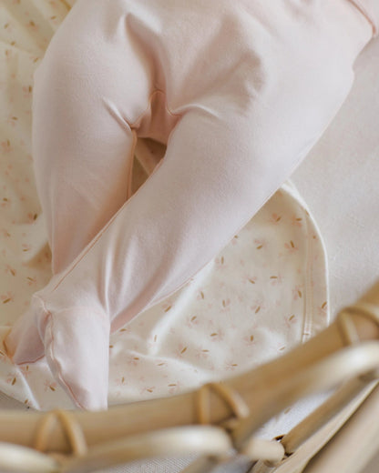 Baby Quincy Mae Wrap Top + Footed Pant Set Petal (NB~6m) - Petal kids outfit