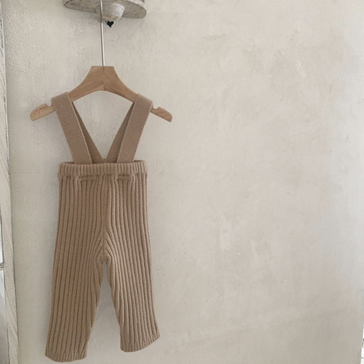 Baby Rib - Knit Suspender Pants (8 - 24m) - 3colors kids outfit