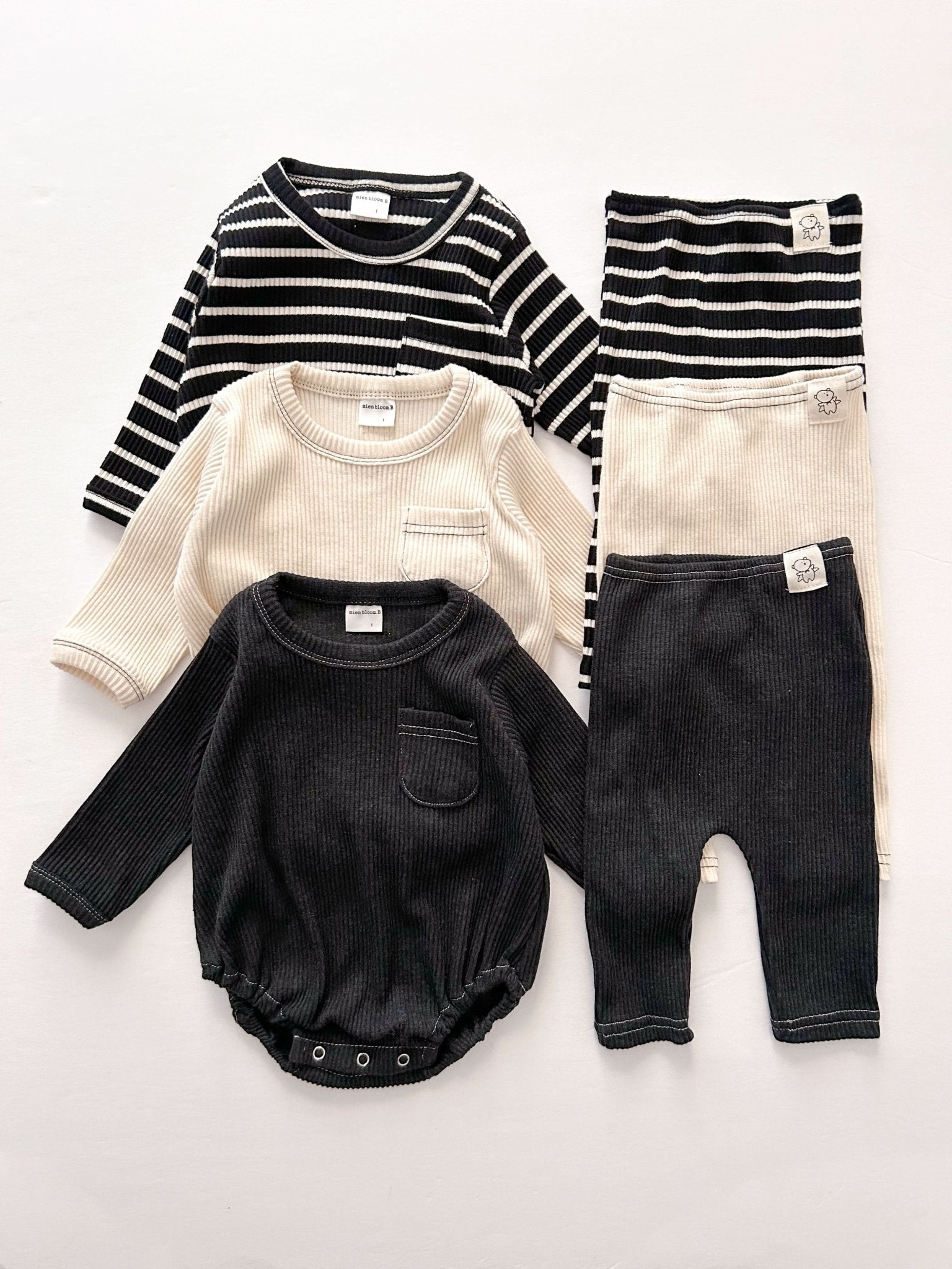 Baby Ribbed Leggings (0 - 24m) - 3 Colors kids outfit
