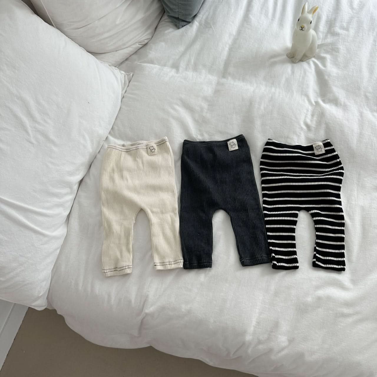 Baby Ribbed Leggings (0 - 24m) - 3 Colors kids outfit