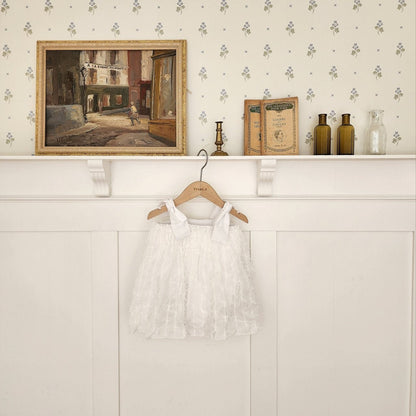 Baby S24 Bow Shoulder 3D LaceTulle Dress Romper (3 - 18m) - 2 Colors kids outfit