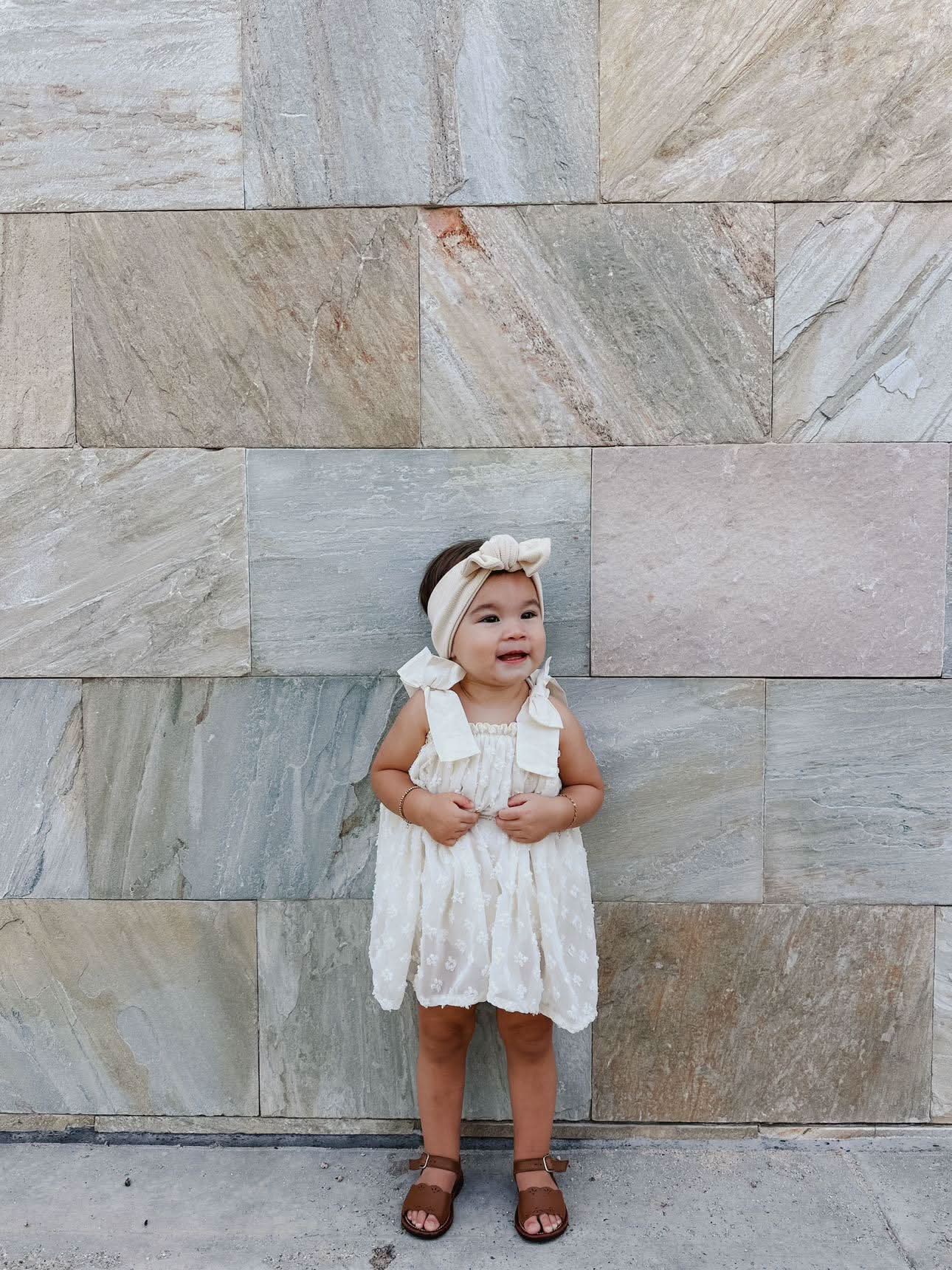 Baby S24 Bow Shoulder 3D LaceTulle Dress Romper (3 - 18m) - 2 Colors kids outfit