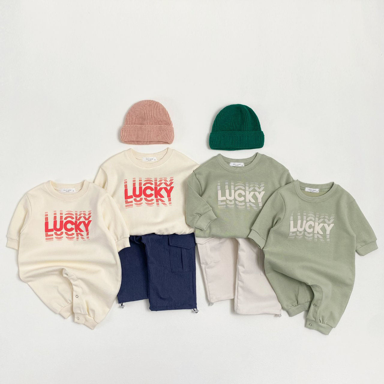 Baby S25 'Lucky' Jumpsuit (0 - 12m) - 6 - 24m Colors kids outfit