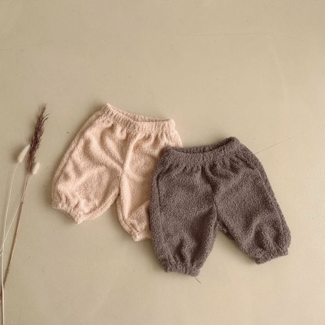 Baby Sherpa Jogger Pants (3 - 18m) - 2 Colors kids outfit