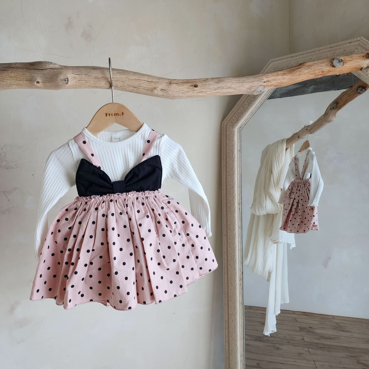 Baby Sleeveless Bow Dress Romper (3 - 18m) - 2 Colors kids outfit