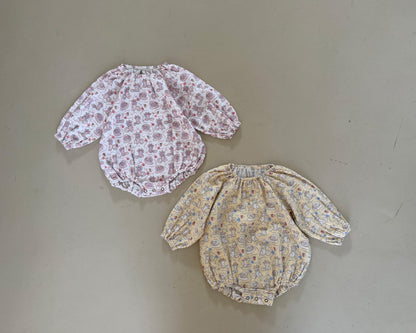 Baby SP26 Cat All - Over Print Gauze Cotton Bubble Romper (6 - 24m) - 2 Colors - AT NOON STORE