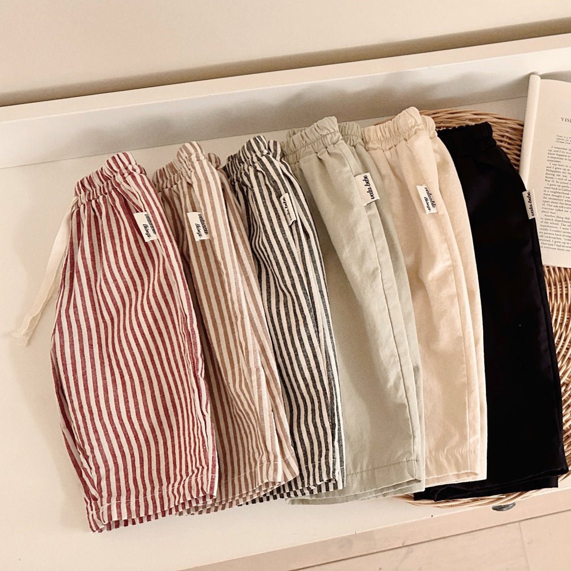 Baby SP26 Chino Drawstring Pull - On Pants (3 - 24m) - 6 Colors kids outfit