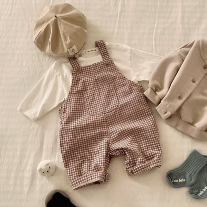 Baby SP26 Kangaroo Pocket Overalls (3 - 18m) - 4 Colors kids outfit