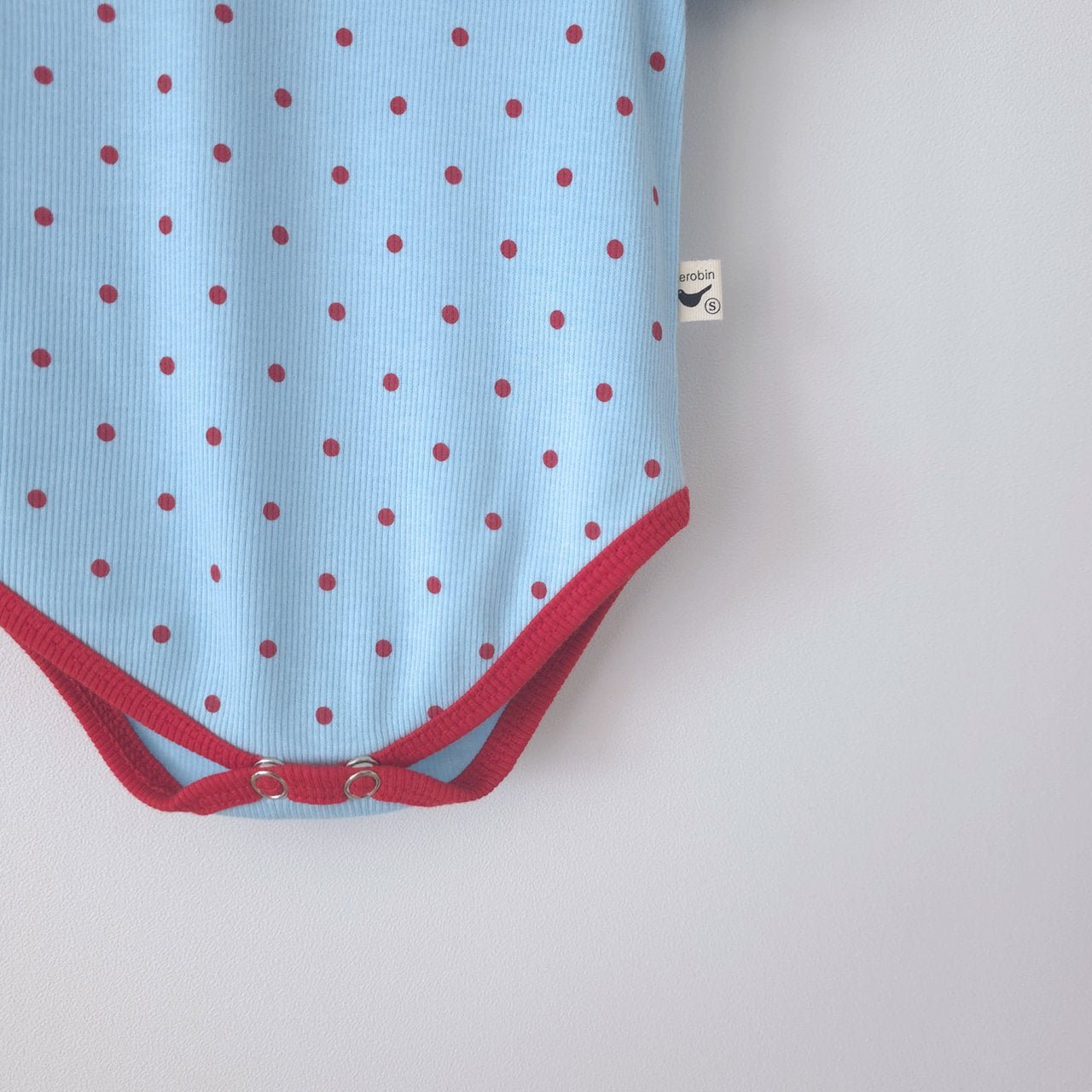 Baby SS26 Polka Dot Ribbed Short Sleeve Romper (3m~12m) - 2 Colors - AT NOON STORE