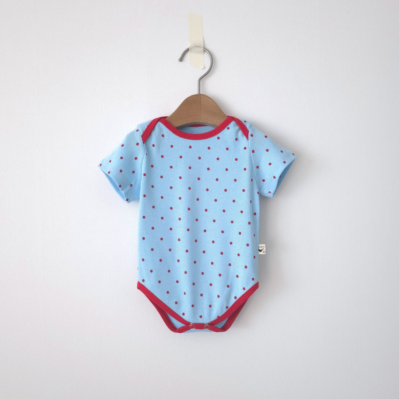Baby SS26 Polka Dot Ribbed Short Sleeve Romper (3m~12m) - 2 Colors - AT NOON STORE