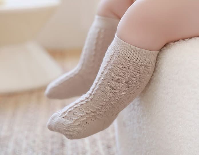 Baby Toddler 3PK Textured Knee Socks Set (0 - 8y) - Mocha Set kids outfit