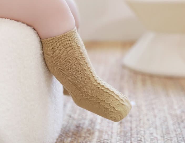 Baby Toddler 3PK Textured Knee Socks Set (0 - 8y) - Mustard Set kids outfit