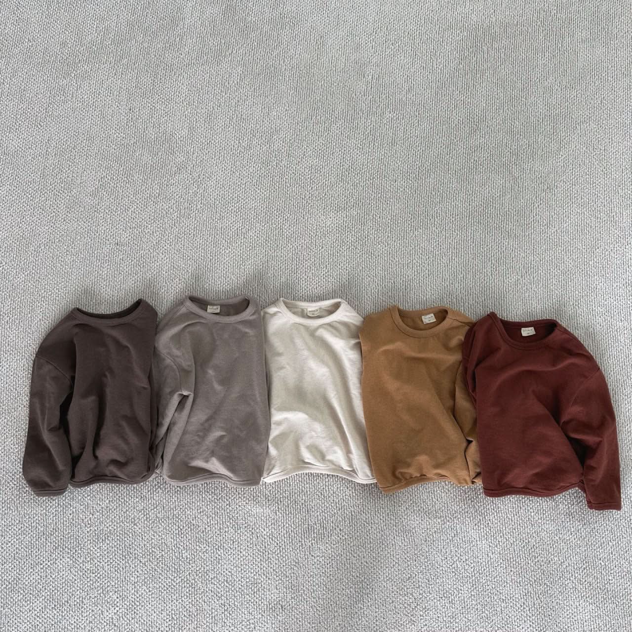 Baby Toddler Bella F24 Long Sleeve Basic Top (6m - 6y) - 5 Colors kids outfit