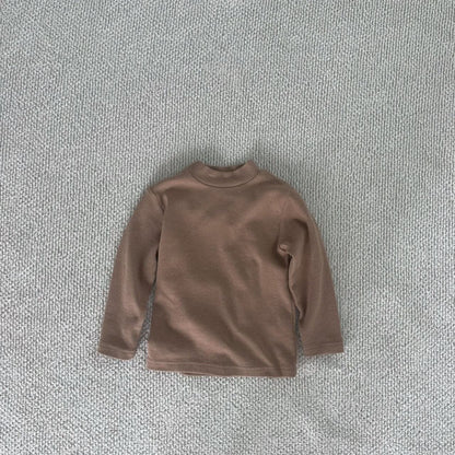 Baby Toddler F24 Long Sleeve Mock - neck Top (6m - 6y) - 2 Colors kids outfit