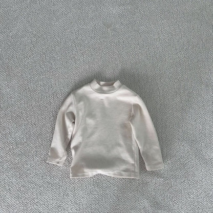 Baby Toddler F24 Long Sleeve Mock - neck Top (6m - 6y) - 2 Colors kids outfit