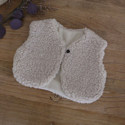 Baby Toddler Fleece Lined Sherpa Vest (3m - 6y) - 2 Colors kids outfit