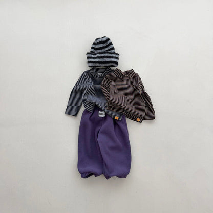 Baby Toddler FW26 Fleece Jogger Pants (4m-6y) - 4 Colors kids outfit