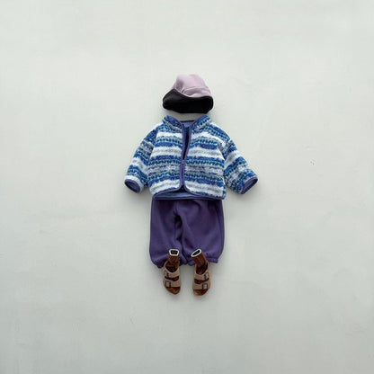 Baby Toddler FW26 Fleece Jogger Pants (4m-6y) - 4 Colors kids outfit