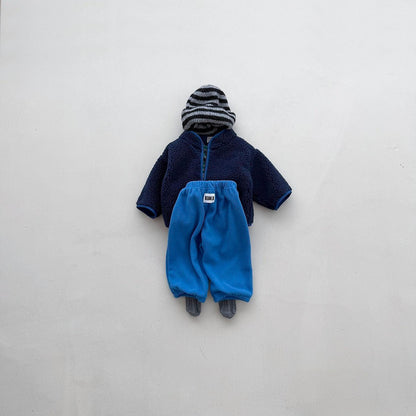 Baby Toddler FW26 Fleece Jogger Pants (4m-6y) - 4 Colors kids outfit