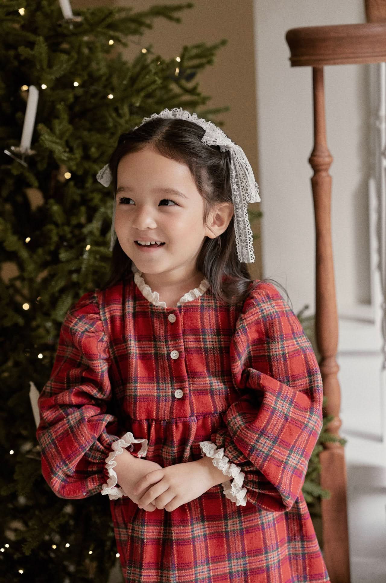Baby Toddler Lace Detail Red Tartan Dress (6m-6y) 6m-1y(xs) Baby Toddler Lace Detail Red Tartan Dress (6m-6y) 6m-1y(xs)