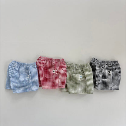 Baby Toddler Land SS26 Seersucker Gingham Shorts (4m - 6y) - 4 Colors - AT NOON STORE
