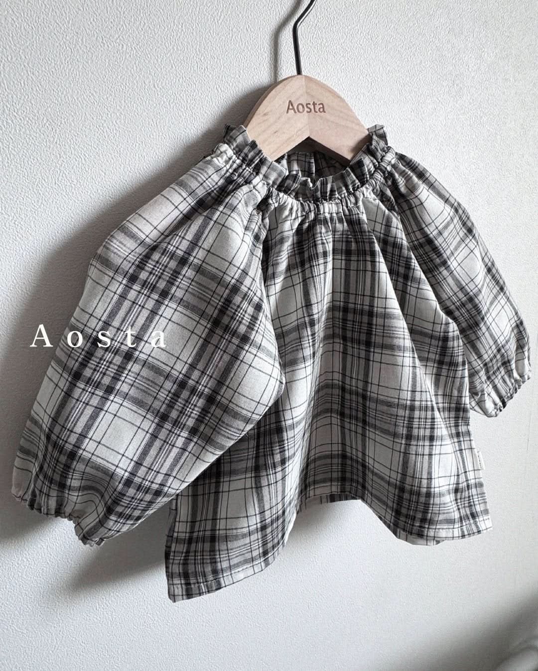 Baby Toddler Ruffle Neck Plaid Blouse Top (3m - 5y) - 2 Colors kids outfit