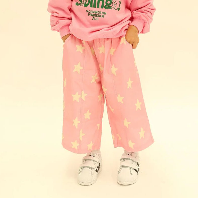 Baby/ Toddler Sunday Dusty Star Pants (0 - 8y) - Pink - AT NOON STORE