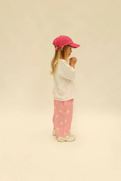 Baby/ Toddler Sunday Dusty Star Pants (0 - 8y) - Pink - AT NOON STORE