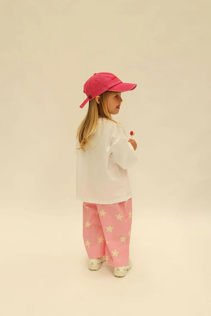 Baby/ Toddler Sunday Dusty Star Pants (0 - 8y) - Pink - AT NOON STORE