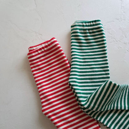 Baby W24 Holiday Stripe Leggings (6 - 18m) - 2 Colors kids outfit