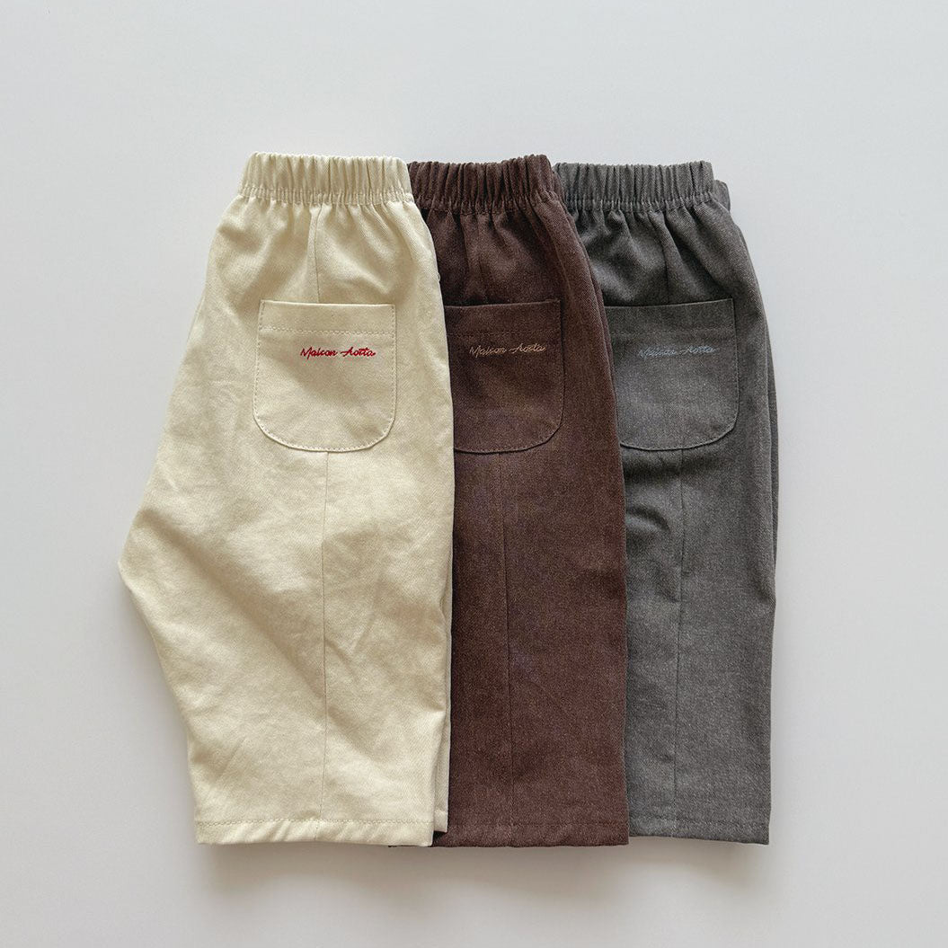 Baby/Toddler Aosta F25 Stitch Detail Pull - on Pants (3m - 5y) - 3 Colors kids outfit