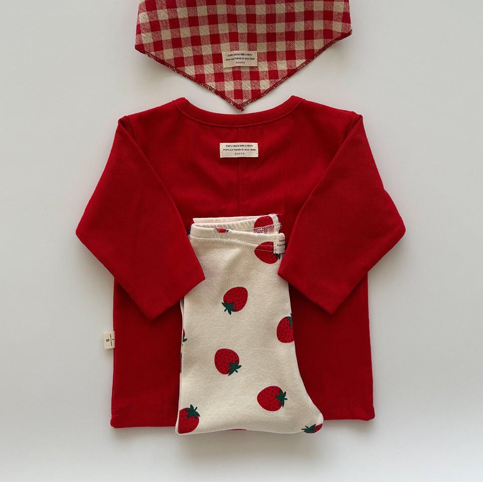 Baby/Toddler Aosta F25 Strawberry Leggings (3m - 5y) - 2 Colors kids outfit