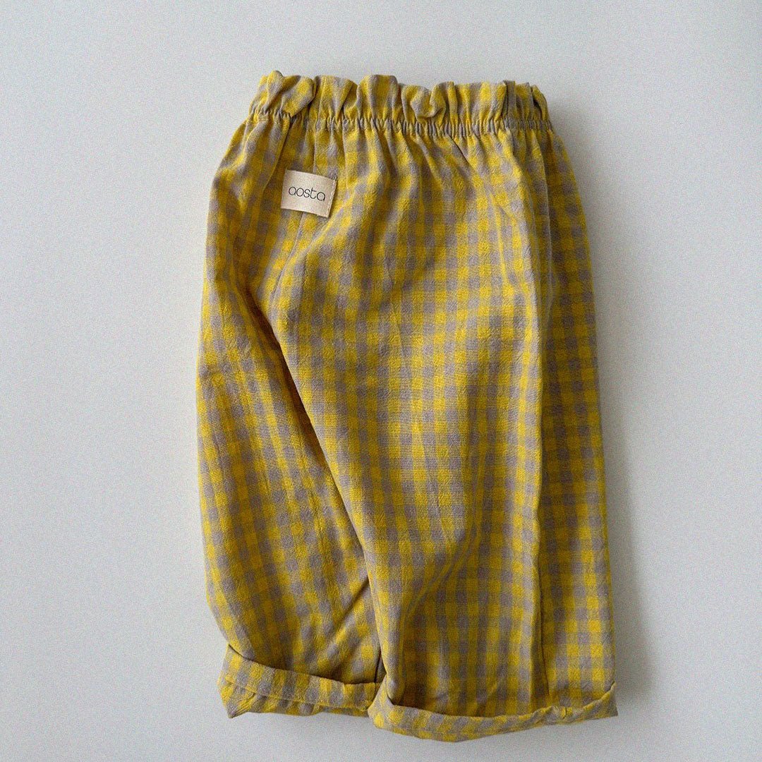 Baby/Toddler Aosta F26 Gingham Pull-on Pants (3m-5y) - 4 Colors kids outfit