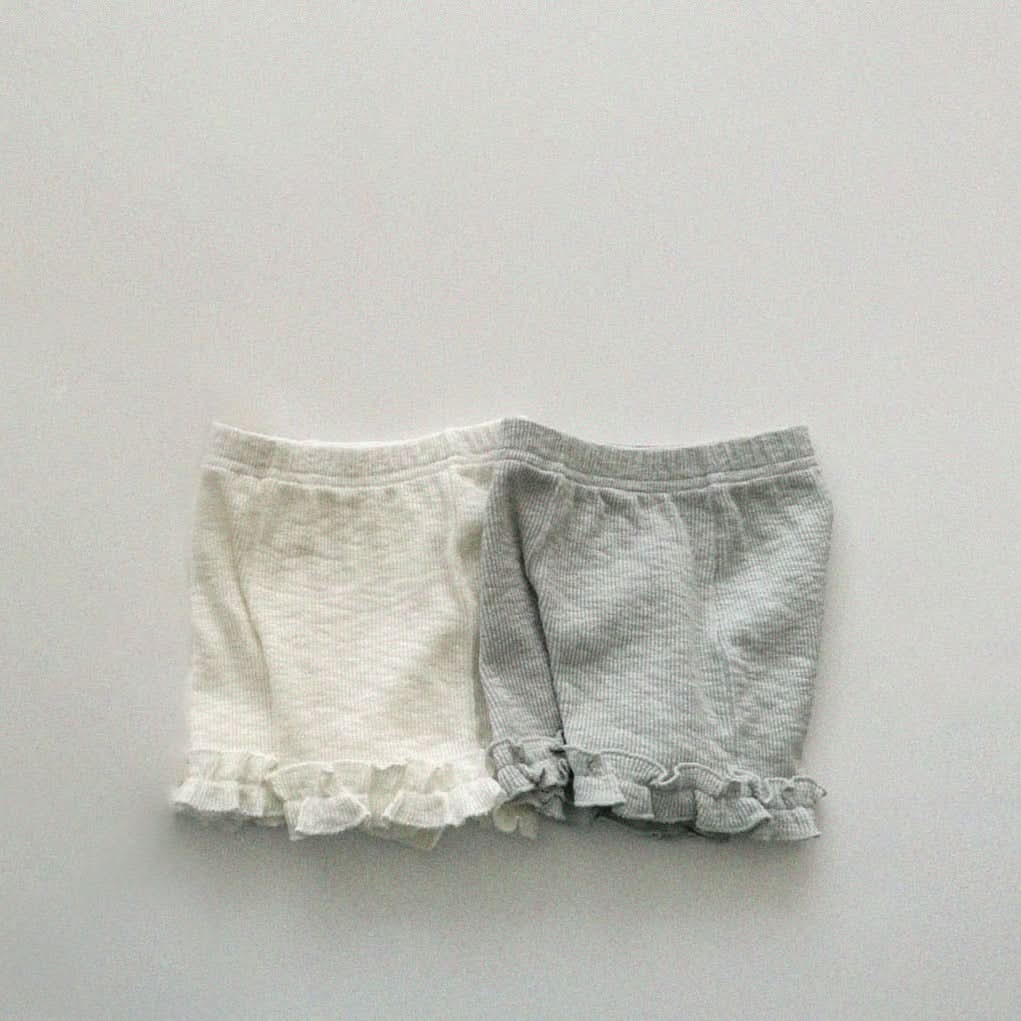 Baby/Toddler Aosta Frill Detail Ribbed Shorts (3m-5y)- 2 Colors kids outfit