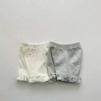 Baby/Toddler Aosta Frill Detail Ribbed Shorts (3m-5y)- 2 Colors kids outfit