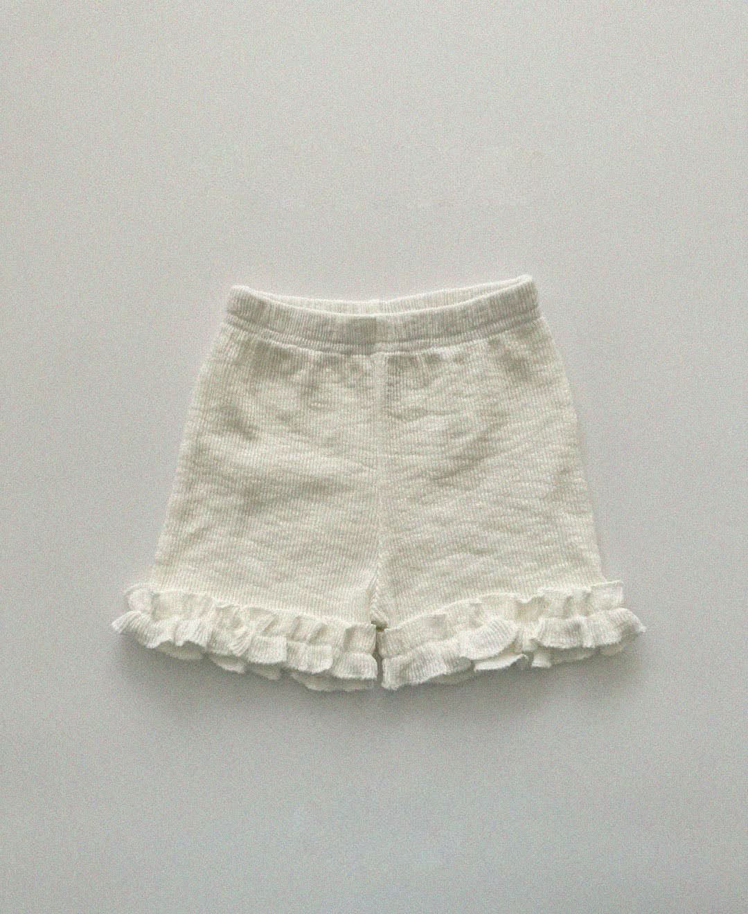 Baby/Toddler Aosta Frill Detail Ribbed Shorts (3m-5y)- 2 Colors kids outfit
